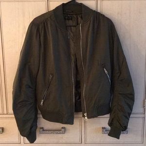 Army Green Bomber Jacket